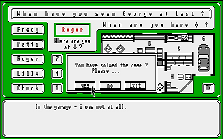 Sherlock Holmes atari screenshot